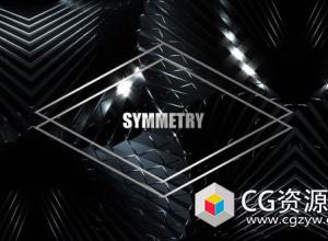 俱乐部音乐会舞蹈对称质感舞台大屏幕LED视频素材 Symmetry