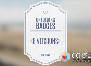 AE模板-婚礼标签徽章文字标题动画 Wedding Badges