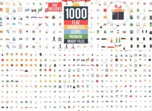 PR预设-1000组扁平化图标ICON动画基本图形Premiere预设