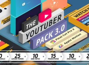 FCPX插件-100组网络视频包装宣传文字标题字幕条转场Logo动画预设