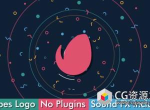 AE模板-创意MG图形Logo动画 Shape Logo