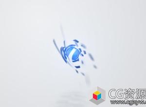 AE模板-圆形旋转破碎汇聚Logo动画 Circular Logo Reveal