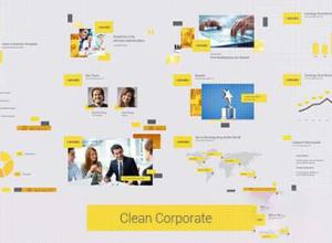 AE模板-简洁公司企业商务图片宣传展示片头 Clean Corporate