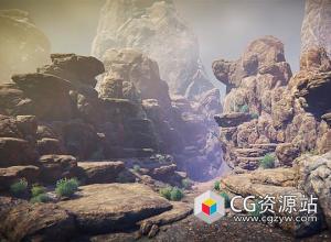 悬崖灌木模型Western Cliffs v1 – FBX/Unity/Unreal格式