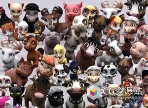 3DRT动物模型包含多种格式模型动画包合集