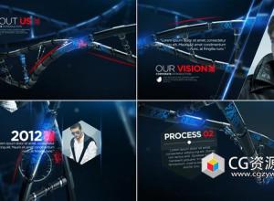 AE模板-三维科技感企业公司时间线宣传片头 Techno Corporate