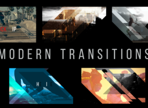 AE模板-对角线图形遮罩视频转场 Modern Transitions 5 Pack Volume 3