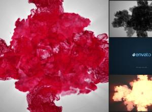 AE模板-信号损坏粒子烟雾Logo动画 Particle Smoke Glitch – Logo Reveal