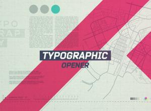 AE模板-人物纪录片文字标题介绍片头 Typographic Opener