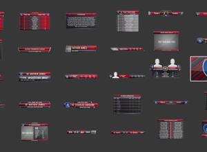 AE模板-体育赛事足球羽毛球台球积分榜字幕条栏目包装 Sports Pack