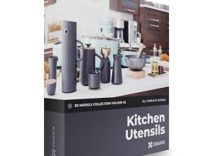 厨房用具3D模型 CGAxis – Kitchen Utensils 3D Models Collection – Volume 92