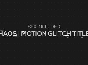 AE模板-科技感损坏数字失真信号损坏文字标题动画