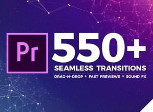 PR模板-550组摄像机推拉信号损坏扭曲旋转平移文字标题Premiere视频转场