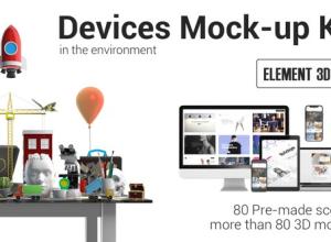 AE模板-E3D三维桌面演示场景手机平板电脑手表应用促销工具包