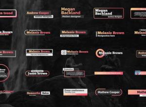 AE模板-4K扁平化简洁时尚标题排版动画 Bolt Lower thirds