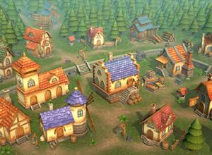 unity低边小镇场景Lowpoly Township Set 4.5