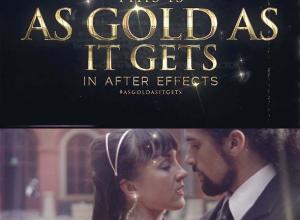 AE模板-大气豪华奥斯卡黄金文字金色颁奖典礼晚会包装片头