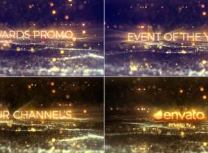 AE模板-华丽闪光文字颁奖典礼电视宣传片特效开场Award Show Titles
