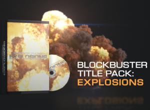 AE模板-10组4K大气背景爆炸宣传片文字标题Logo动画