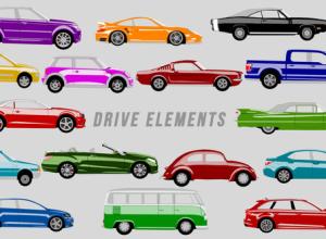 AE模板-卡通汽车旅游度假人物头像动画 Drive Elements