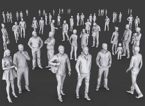 低多边形人物3D模型 Cubebrush – Complete Lowpoly People Pack Volume 1