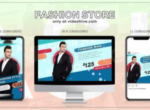 AE模板-时尚时装商店商品购物宣传包装 Fashion Store