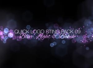 AE模板-14个梦幻模糊闪光发光粒子背景Logo动画