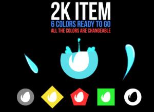 AE模板-多彩简单时尚扁平化液体logo动画Flat Animation Logo Reveal