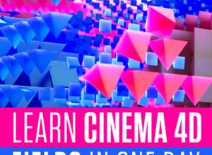 C4D R20 MoGraph 域体积建模高级教程+中文/英文双语字幕