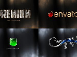 AE模板-优雅企业史诗黄金质感三维Logo动画 Premium Logo Reveal