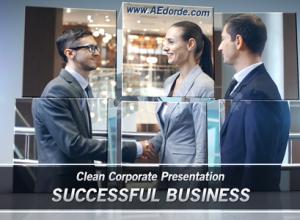 AE模板-企业介绍商务合作宣传视频开场 Successful Business – Clean Corporate Presentation