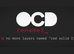 图层智能重命名AE脚本 Aescripts OCD Renamer V1.1 + 使用教程