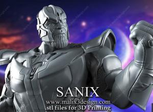 灭霸影视角色高精度3D模型Cubebrush – Thanos 3D Print Model
