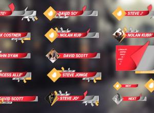 FCPX插件-18种卷页字幕条动画效果Clean Lower Thirds