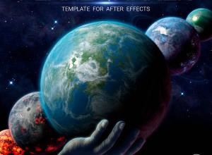 AE模板-三维地球星球制作工具包