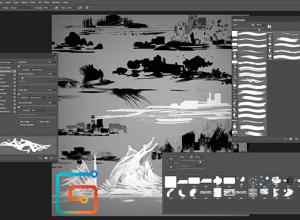 Photoshop自定义画笔笔刷实例视频PS教程