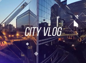 AE模板-快节奏城市宣传标题排版片头City_Vlog