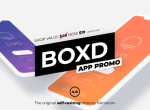 AE模板-扁平化移动应用程序iPhone X手机APP展示动画 App Promo