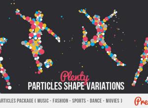 AE模板-时尚电视栏目包装粒子包音乐体育舞蹈片头 Broadcast_Particles_Package