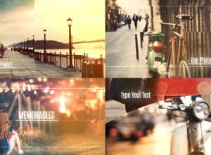 AE模板-假期旅行介绍图片遮罩开场 Memorables