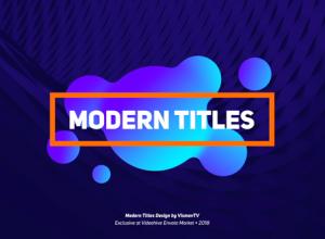 AE模板-20个4K现代文字标题排版设计动画Modern Titles Design