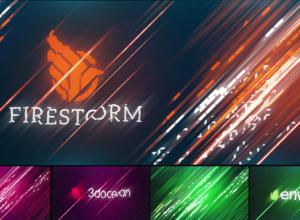 AE模板-时尚光效切割Logo动画 Slices