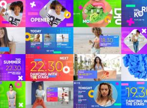 AE模板-网络媒体时尚电视栏目包装片头Modern Brodcast Package