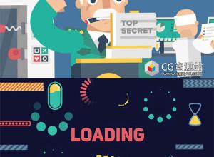 AE模板-540+扁平化MG动画基本图形元素包