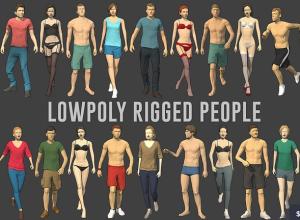 20套低多边形不同装配角色3D模型V1