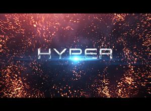 AE模板-大气粒子电影游戏视频宣传文字标题片头 Hyper Titles