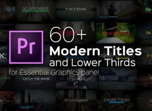 AE模板+Premiere预设62组简单文本标题排版字幕动画