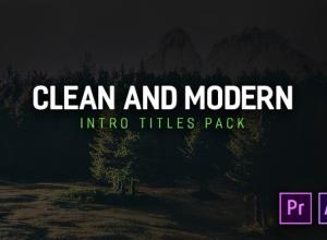 AE模板+Premiere预设25组企业介绍视频字幕动画Modern Intro Titles Pack for Premiere Pro