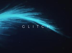 AE模板-粒子光线文字标题开场 Glitch Words Logo Opener