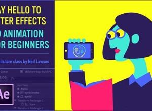 AE初学者图形动画基础教程 Skillshare – Say Hello to After Effects – 2D Animation for Beginners